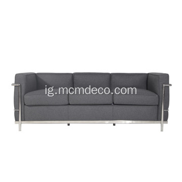 Le Corbusier LC2 Fabir 3 oche Sofa oyiri